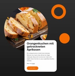 Mehrzweck-Website-Builder Für Orangenkuchen