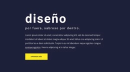 Bloque De Texto Con Tipografía Grande.: Página De Destino HTML5