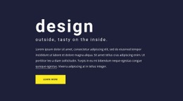 Text Block With Large Typography - Responsive Html Code