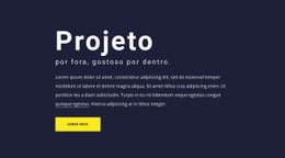 Bloco De Texto Com Tipografia Grande - Página De Destino HTML5