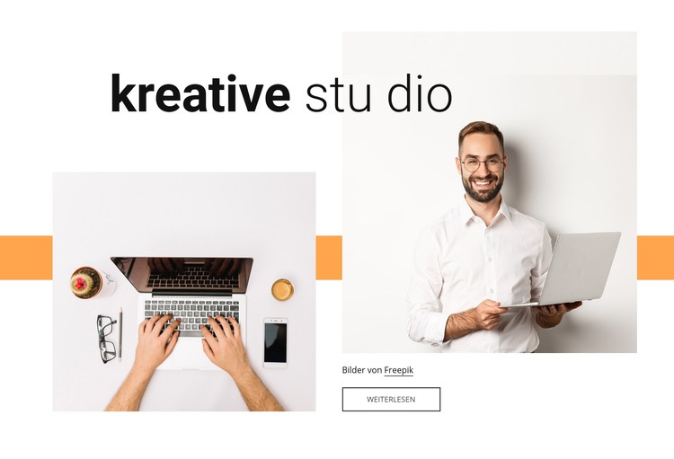 Kreative Arbeit Website design