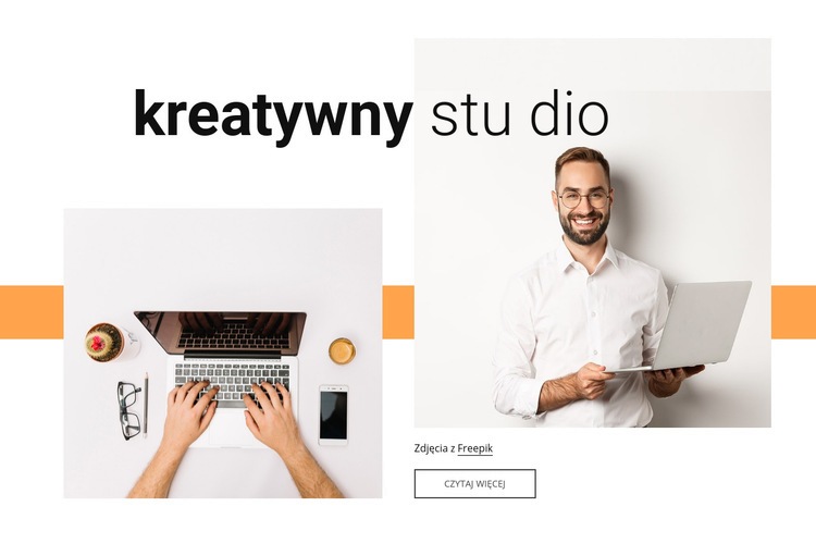 Kreatywna praca Makieta strony internetowej