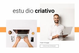 Design De Site Pronto Para Uso Para Trabalho Criativo