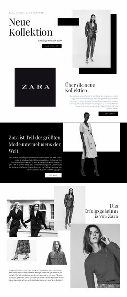 Zara Sammlung - Inspiration Für Website-Design