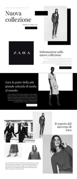 Collezione Zara - HTML Builder