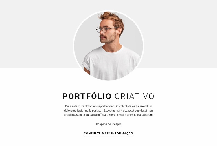 Portfólio de web design Modelos de construtor de sites