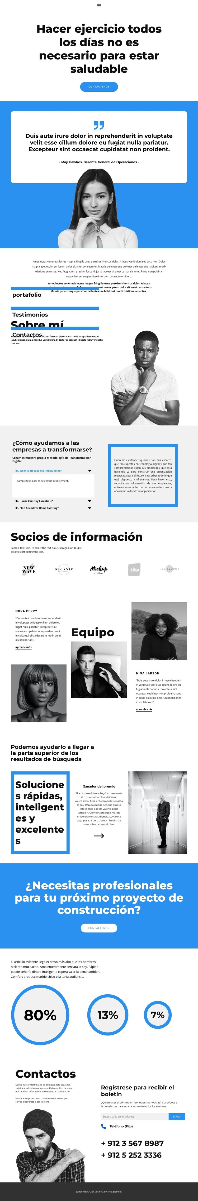 Trabaja al máximo Creador de sitios web HTML