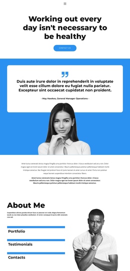 Work To The Max - One Page Template For Any Device