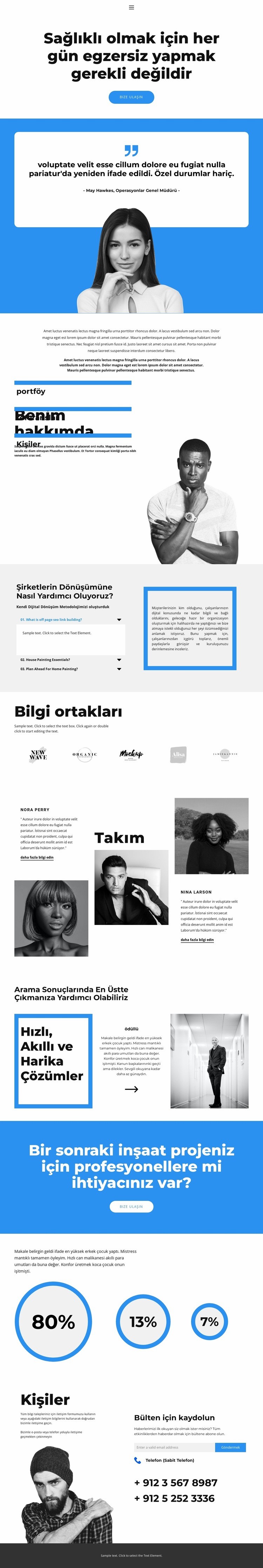 Maksimuma kadar çalışın Web Sitesi Mockup'ı