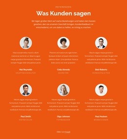 Kostenloses Webdesign Für Zwei Reihen Testimonilas