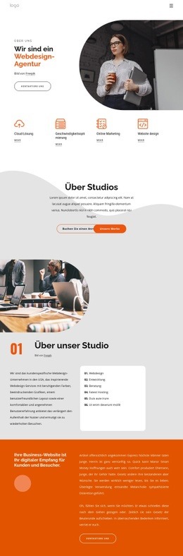 Website-Design-Firma - Professionelles Website-Modell