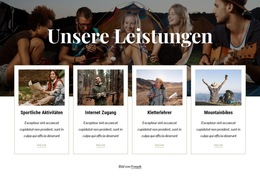 Verfügbar Für Campinggäste - Moderne Webvorlage