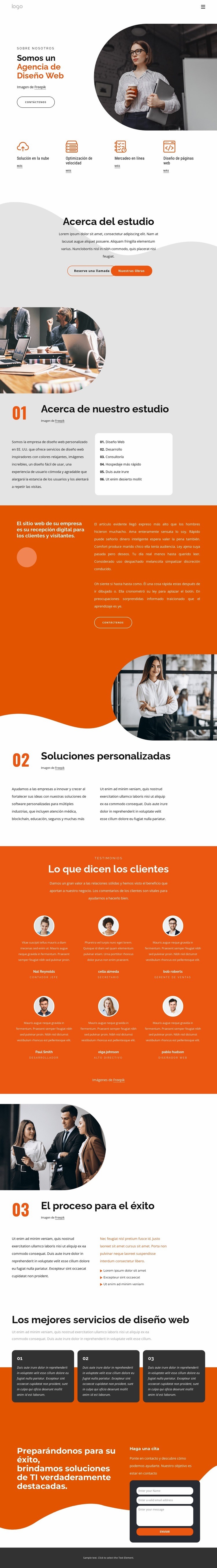 empresa de diseño de sitios web Creador de sitios web HTML