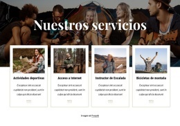 Un Diseño De Sitio Web Exclusivo Para Disponible Para Los Huéspedes Del Camping