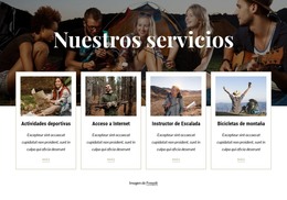 Disponible Para Los Huéspedes Del Camping: Plantilla Web Moderna