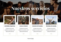 Disponible Para Los Huéspedes Del Camping: Plantilla De Página HTML5