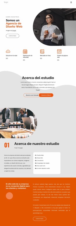 Empresa De Diseño De Sitios Web - Plantilla Joomla Profesional Personalizable