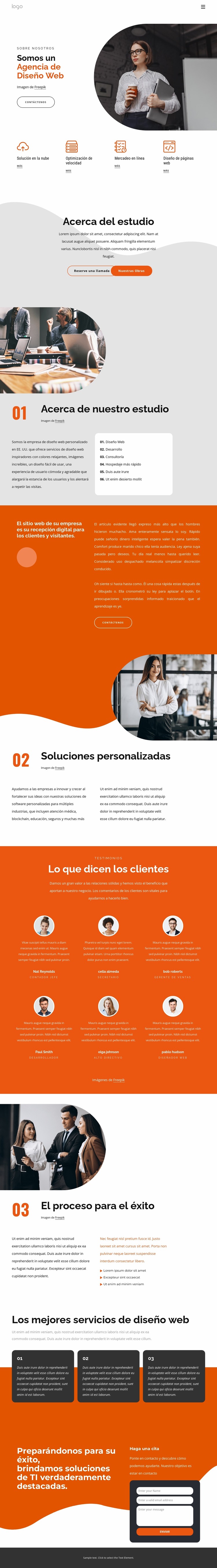 empresa de diseño de sitios web Plantilla Joomla