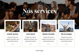 Une Conception De Site Web Exclusive Pour Disponible Pour Les Clients Du Camping