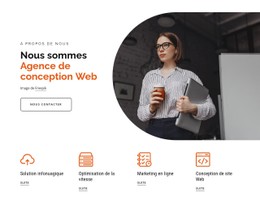 Agence De Développement Web Modèle De Mise En Page CSS