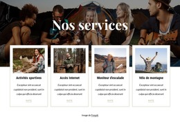 Disponible Pour Les Clients Du Camping - Modèle De Page HTML