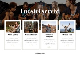 Layout CSS Per A Disposizione Degli Ospiti Del Campeggio