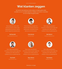 Twee Rijen Getuigenissen - Functionaliteit WordPress-Thema