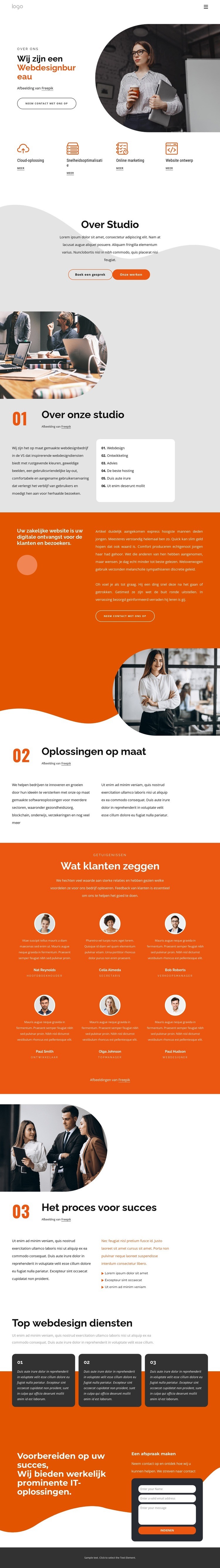 Website ontwerpbureau Website Builder-sjablonen