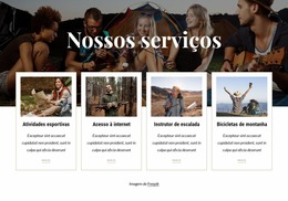 Disponível Para Os Hóspedes Do Acampamento - Template Joomla Para Qualquer Dispositivo