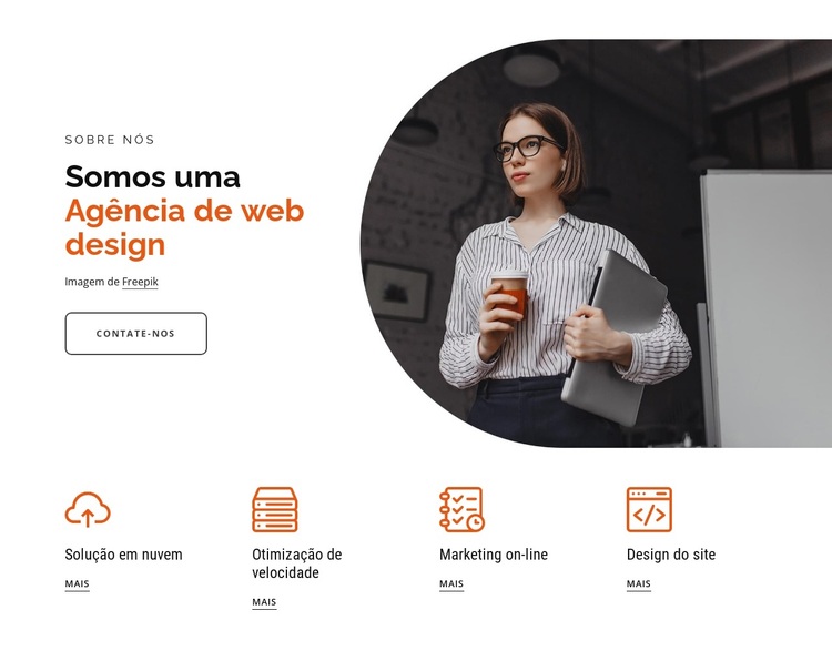 agência de desenvolvimento web Tema WordPress