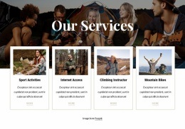 Available To Campsite Guests - Best One Page Website