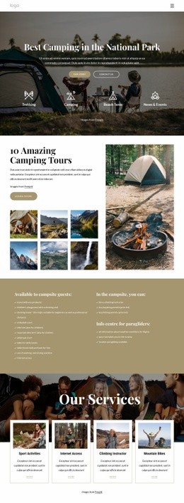 Camping In National Park