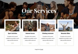 Available To Campsite Guests - Homepage Layout