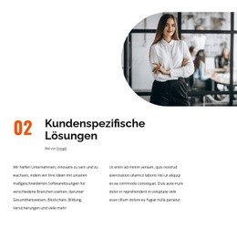 Kundenspezifische Lösungen - Professionelle Landingpage