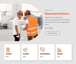 Fantastische Landingpage Für Größtes Bauunternehmen