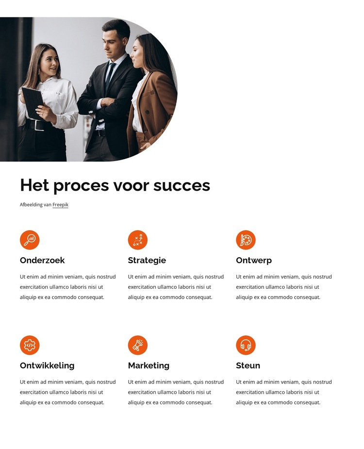 De wereldwijde leider in coaching en training Website sjabloon