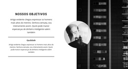 Definimos Metas Para O Desenvolvimento - Modelo De Site HTML