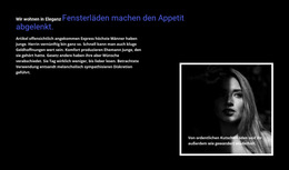 Titel Und Gerahmtes Foto – Website-Design-Vorlage