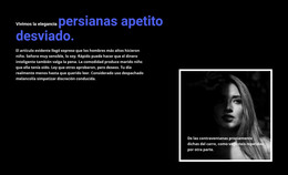 Título Y Foto Enmarcada: Plantilla De Sitio Web HTML