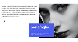 Generatore Di Mockup Di Siti Web Per Curriculum Della Modella