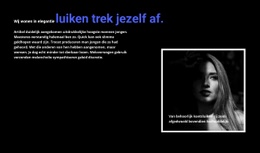 Website-Bestemmingspagina Voor Titel En Ingelijste Foto