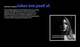 Titel En Ingelijste Foto - Website-Ontwerpsjabloon