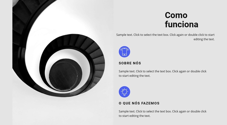 Como nossa organização funciona Design do site