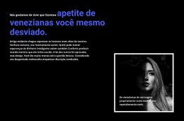 Título E Foto Emoldurada - Maquete De Site Gratuita