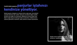 Başlık Ve Çerçeveli Fotoğraf Için Ücretsiz CSS Düzeni