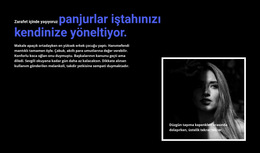 Başlık Ve Çerçeveli Fotoğraf - Web Sitesi Tasarım Şablonu