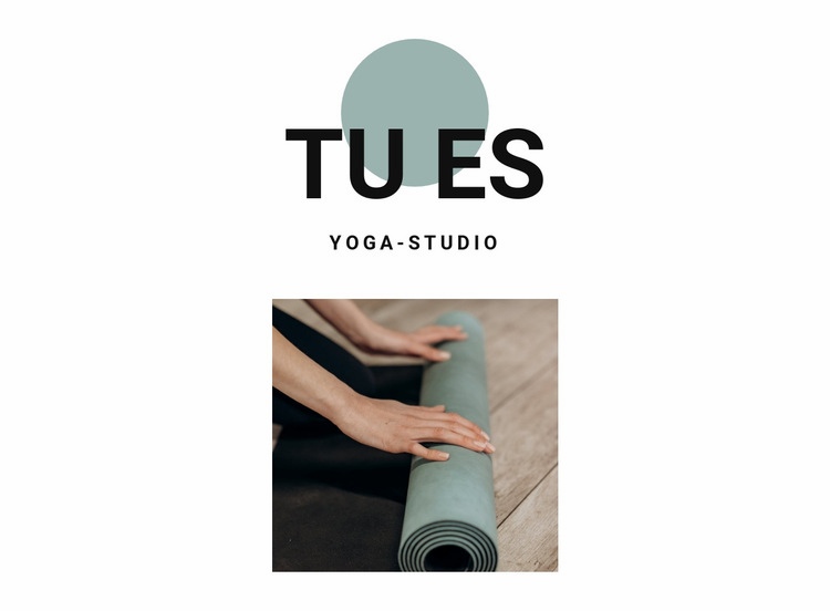 Wie fange ich an Yoga zu machen? Website-Modell