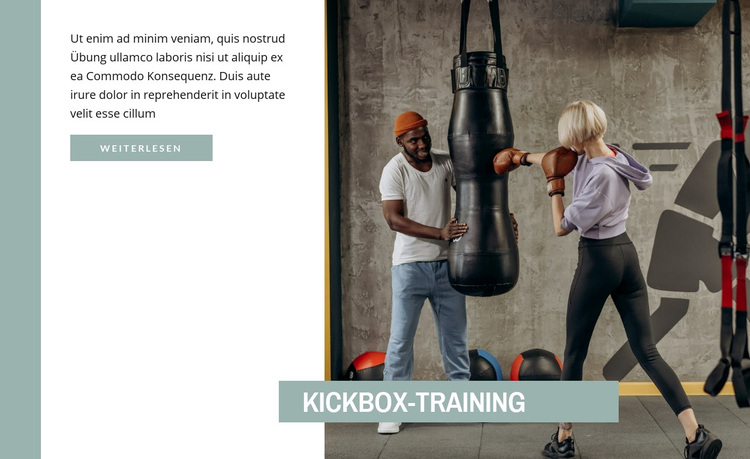 Kickbox-Training WordPress-Theme