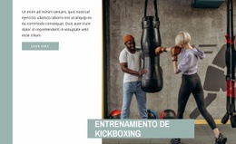 Entrenamiento De Kickboxing - HTML Builder Online