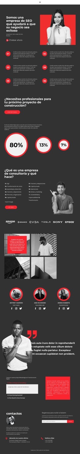 tuyo transformando - Maqueta de sitio web por Nicepage